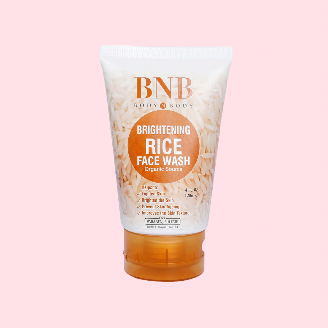 BNB Rice Extract Bright & Glow Kit ( Rice Face Wash + Rice Scrub + Rice Mask )